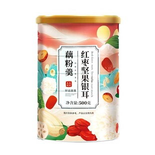 份量足礼盒装颗粒藕粉银耳羹奇亚籽坚果罐装中老年营养代餐食品