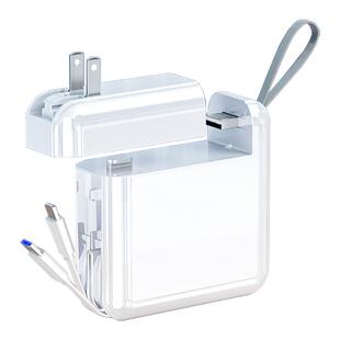 [新国标3C认证]维思达磁吸无线充电宝充电器带线三合一分离式带插头快充15000毫安专用移动电源适用苹果华为