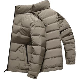 雪中飞羽绒服男短款轻便保暖冬季外套小个子无帽立领夹克式鸭绒袄