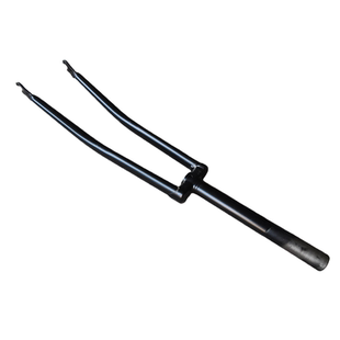 700c小口径自行车前叉复古25.4*200mm有牙小头管车叉钢架大名钢叉