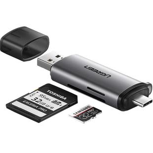 绿联相机读卡器sd卡ccd多功能usb高速内存储卡typec适用苹果17佳能大疆索尼连接手机电脑两用tf多合一读取器