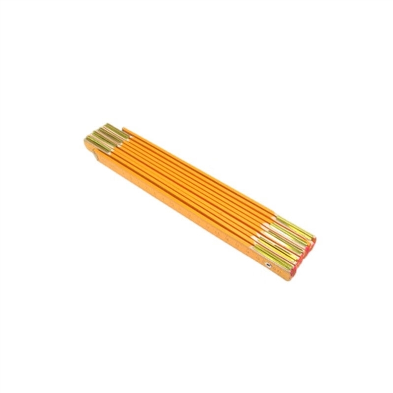 洛港2米10折木折叠尺1把十折尺木折尺折叠尺子全长2米测量划线木