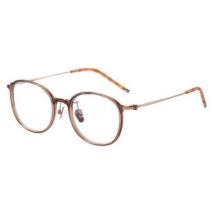 梁田同款茶色眼镜框女款超轻素颜近视可配度数抗辐射蓝光方圆小框