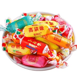 过年圣福记高粱饴软糖混合500g高粱糖老式零食怀旧小时候童年玉米