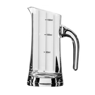 白酒分酒器家用饭店用套装二两量酒器小号玻璃醒酒金箔酒具金箔杯