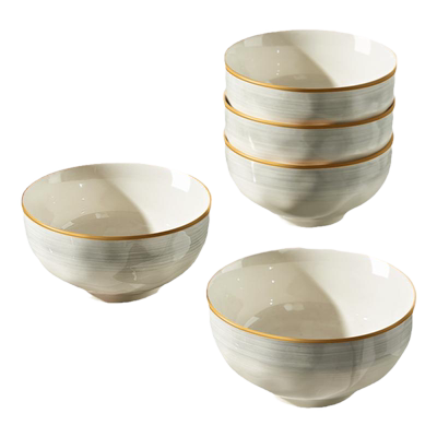 高级感米饭碗釉下彩吃饭碗陶瓷