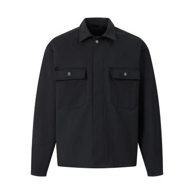 轻量化工装口袋衬衫短版