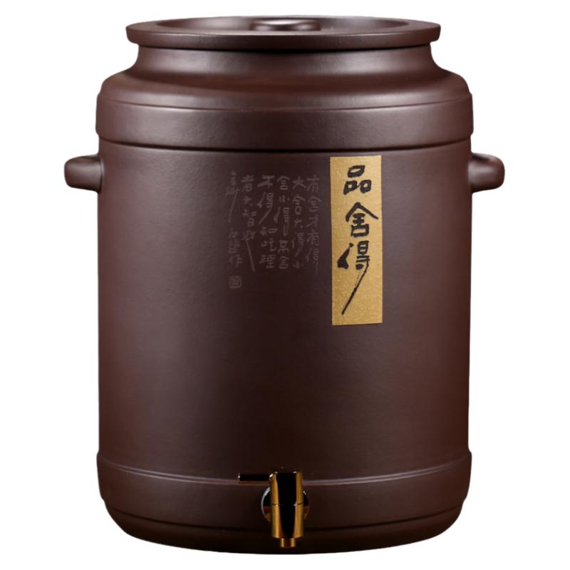 宜兴原矿紫砂泡茶水缸储水罐家用过滤大号抽水净水直饮机茶水桶