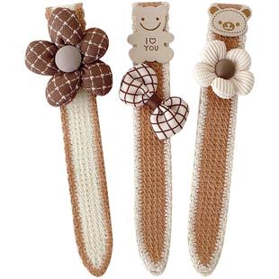 儿童碎发神器发箍女童魔术贴发带小女孩蝴蝶结刘海贴宝宝发卡头饰