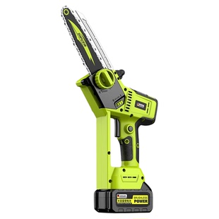 电锯家用小型手持锂电池大容量手电动锯充电式电锯据伐木锯树神器