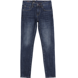 [小脚]BC200唠叨牛仔春夏季简约百搭弹牛仔裤男士修身牛仔裤福利