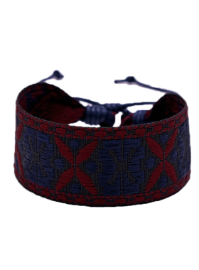 森系波西米亚提花织带编织手链