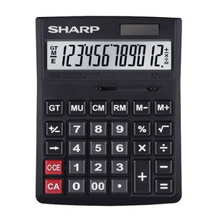 SHARP夏普CH-G12计算器大屏幕太阳能电池财务会计商务办公计算机
