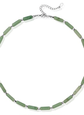 2025新款绿东陵南方玉项链高级感