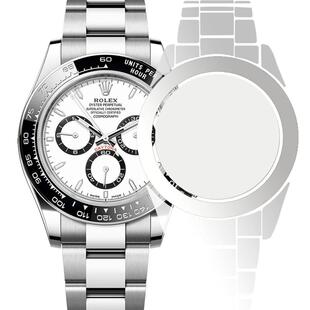 适用于Rolex劳力士23款熊猫迪通拿M126500手表钢化膜表扣贴膜后膜保护膜表膜侧面表耳表圈定制防指纹