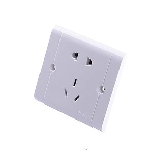 特价鸿雁开关插座康居A86型二三插五孔5眼插座A86Z223 工程款面板