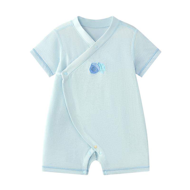 babycare有机棉A类亲肤透气爬服