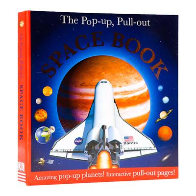 DK太空科普百科Pop Up立体书The Pop-up Pull-out Space Book英文原版 交互式拉出页面 探秘太空行星科普启蒙 全彩插画版图解
