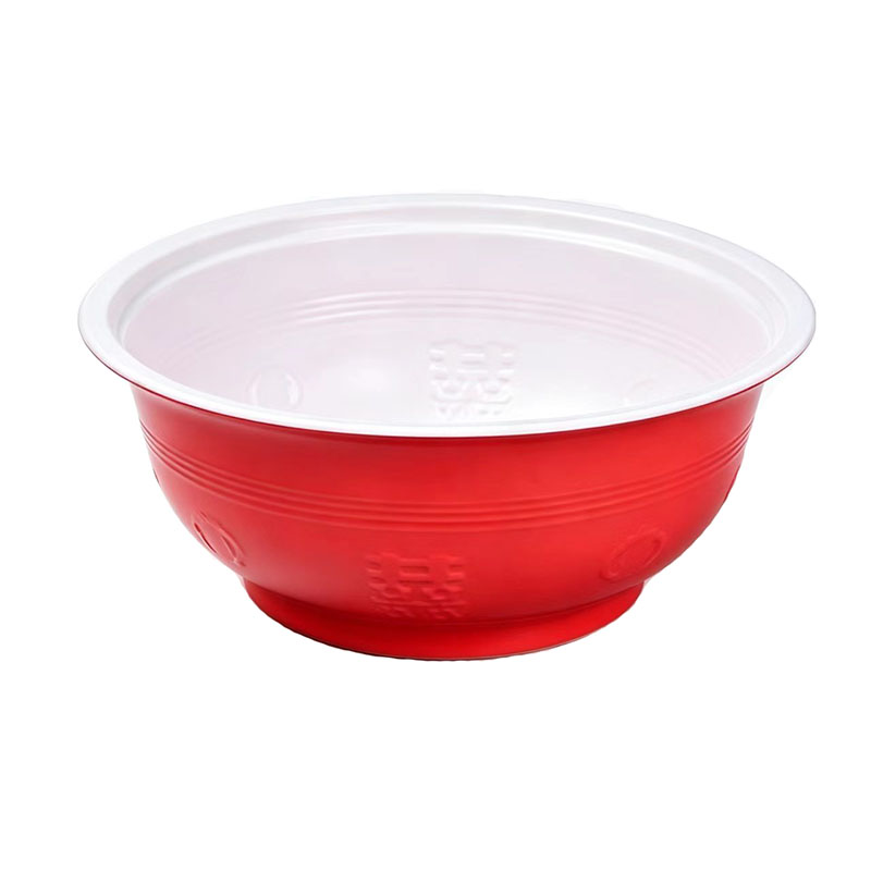 加厚一次性食品级耐高温喜字小碗
