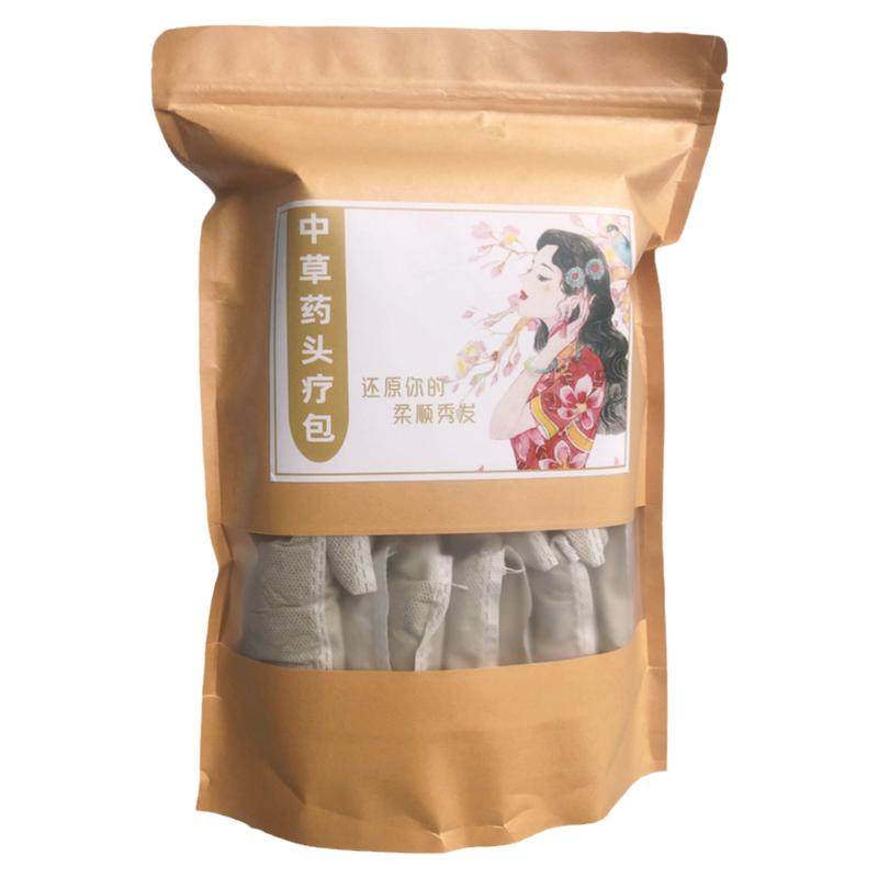 中草药头疗药包洗头包养发护发泡头中药头部熏蒸包洗发养生馆专用