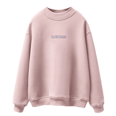 纯棉不加绒/加绒可选半高领卫衣