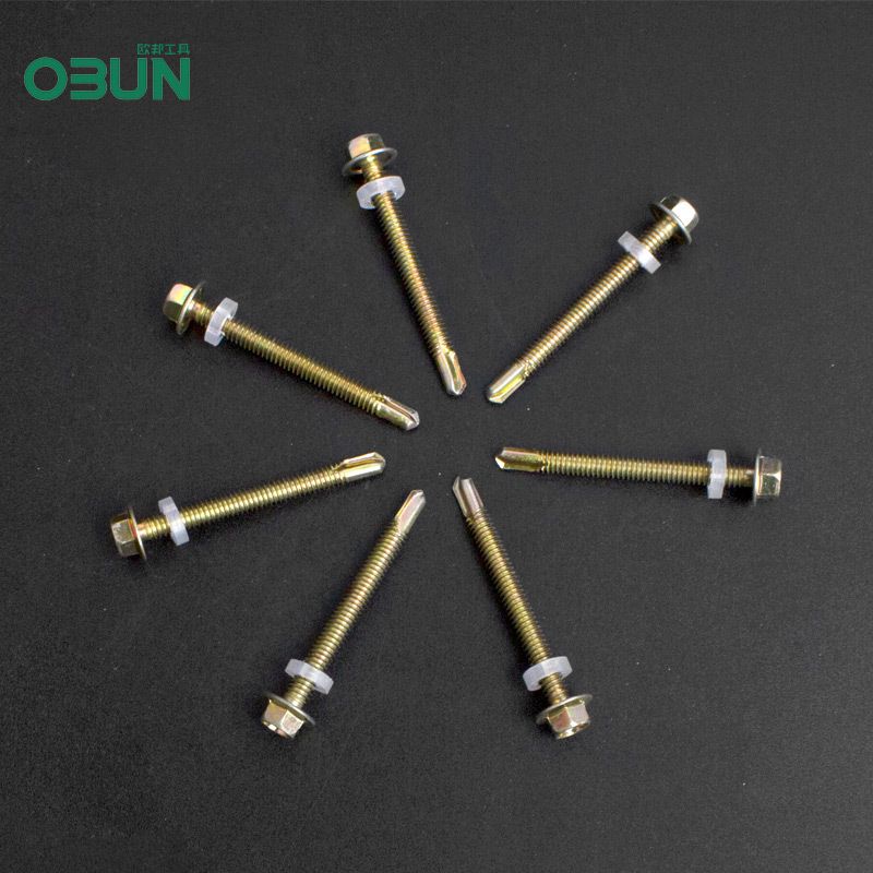 厂家散装外镀锌外六角钻尾螺丝燕尾钉彩钢瓦钉燕尾丝钻尾自攻自钻