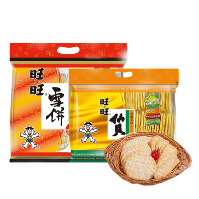 旺旺原味仙贝雪饼400g实惠家庭装