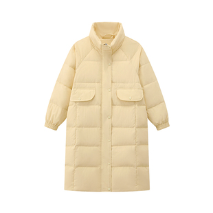 奈格薇儿小个子立领羽绒服女冬季2025新款韩版休闲宽松中长款外套