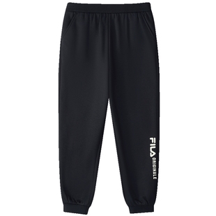 【抗菌功能】FILA斐乐童装裤子2025冬季新款男女童加绒运动休闲裤