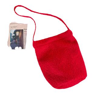 2026秋冬新款黄果树软毛绒大容量水桶包高级感毛毛包单肩斜挎包女