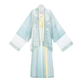 花朝记｜茉莉猫猫｜宋制日常汉服对襟衫飞机袖三裥裙清新春夏女装