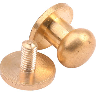 纯铜和尚头奶嘴钉皮搭扣皮钉扣 DIY手工缝牛皮革皮具工具箱包配件