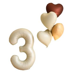 网红数字气球生日装饰场景布置十周岁宝宝儿童派对男孩女孩背景墙