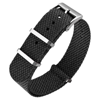 NATO表带亚麻编织透气男女北约一体尼龙柔软织物加长表带20/22mm