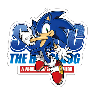 刺猬索尼克Sonic系列游戏同人周边夏特透明双面亚克力挂件钥匙扣
