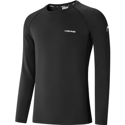 HEAD海德运动跑步修身长袖T恤男
