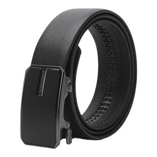 ellehomme皮带真皮男商务休闲自动扣牛皮腰带高档品牌年轻人裤带