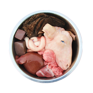 新鲜生羊杂11斤 羊下水羊下货带皮羊头肉 羊心肺羊肝羊肚肠子羊血