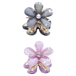 山茶花迷你小抓夹发夹女侧边夹发饰小号刘海碎发夹子头饰发卡编发