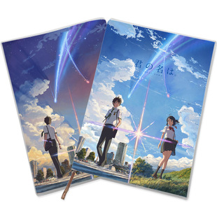 新海诚周边 秒速5厘米 言叶之庭 你的名字 动漫笔记本 英语记事本