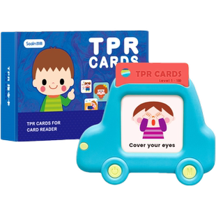 莎林saalin幼儿英语启蒙高频词TPR指令卡学习机英文早教点读机卡