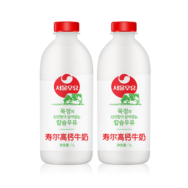 [06.19发货]euljiro韩国进口寿尔高钙牛奶首尔牧场鲜奶低温冷藏奶