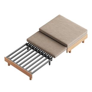 木偶人实木沙发床两用小户型可折叠单双人经济型推拉多功能伸缩床