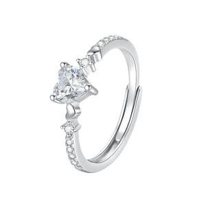 周大生真爱不渝情侣对戒三戒一生纯银一对婚戒指生日礼物送女友