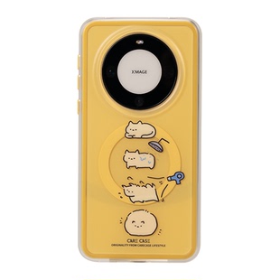 CARECASE 烘干猫咪二合一磨砂磁吸手机壳 适用于华为Mate70 60 Pro+ 原创设计 防摔独立按键 创意可爱卡通ins