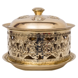 铜火锅纯铜加厚老式宫廷御锅酒精锅菊花锅锅仔锅蒙古奶茶锅烩菜锅