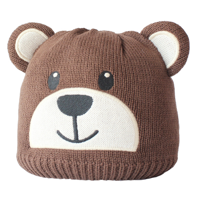 婴儿针织帽子可爱宝宝套头毛线帽