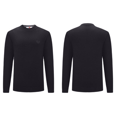 绵羊毛圆领针织衫毛衫