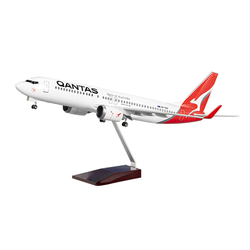 波音737飞机模型澳大利亚航空客机B737航模摆件儿童玩具生日礼物