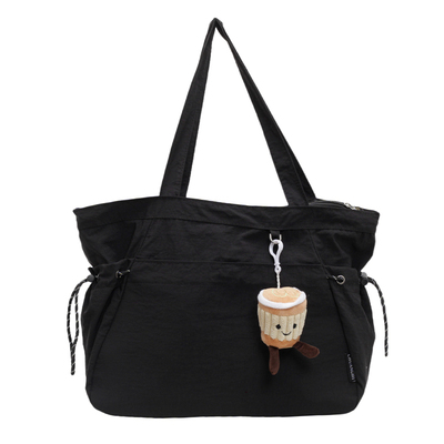 菇八八休闲帆布上课通勤托特包